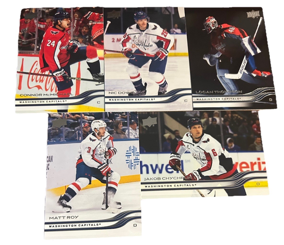 2025-26 Upper Deck Extended Series Team Set – Washington Capitals – 5 Cards