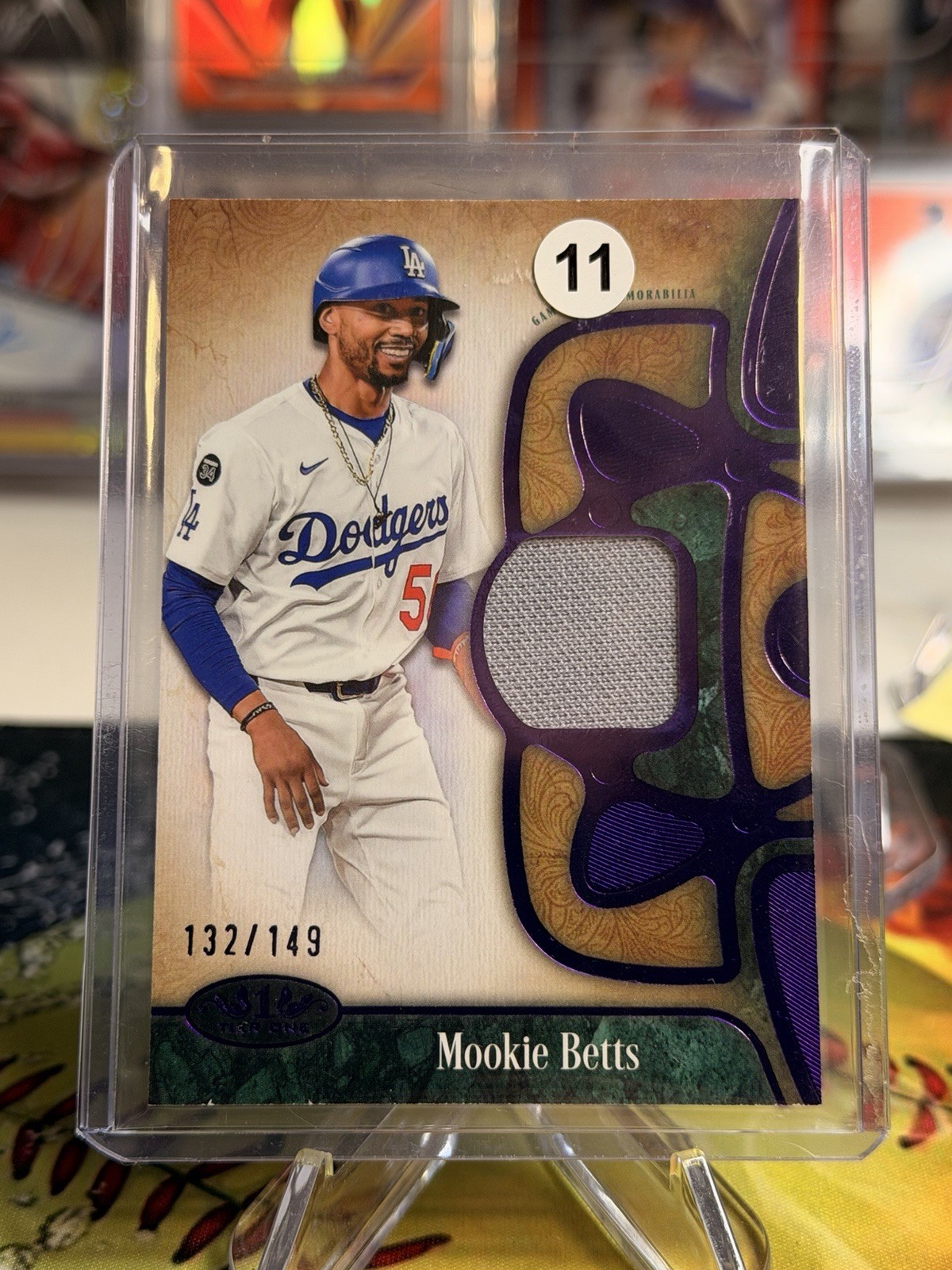 Mookie Betts 2025 Tier One Relic Card Purple /250 #T1R-MB