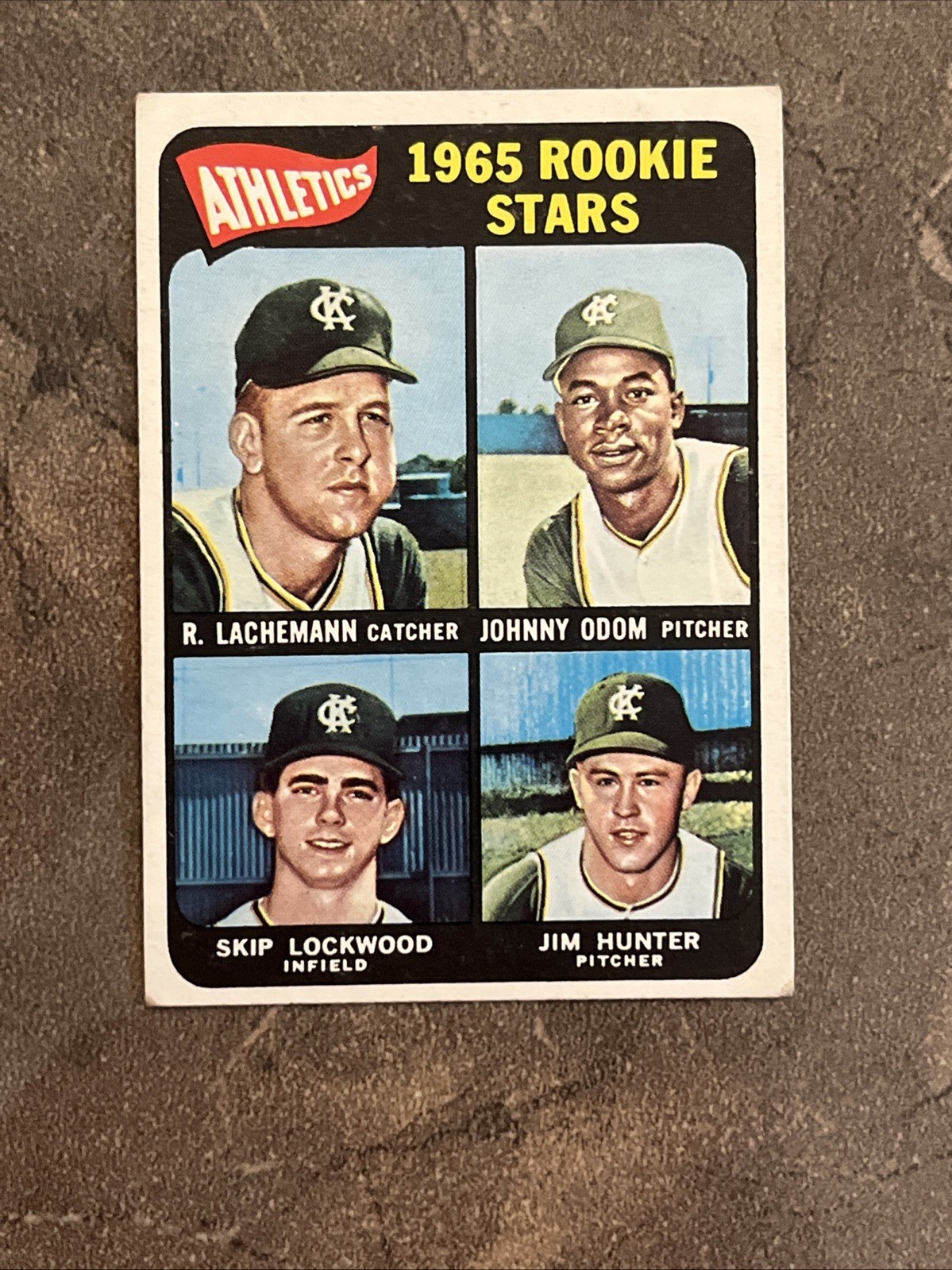 🟨🔥Jim Hunter🔥🟩1965 Topps #526 • Athletics • RC Vintage HOF Rookie Stars EX