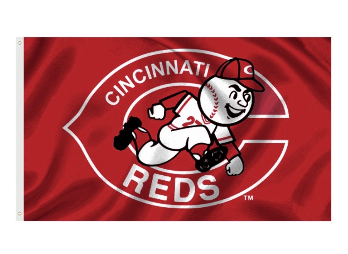 Cincinnati Reds 3×5 Banner Flag Red & White MLB