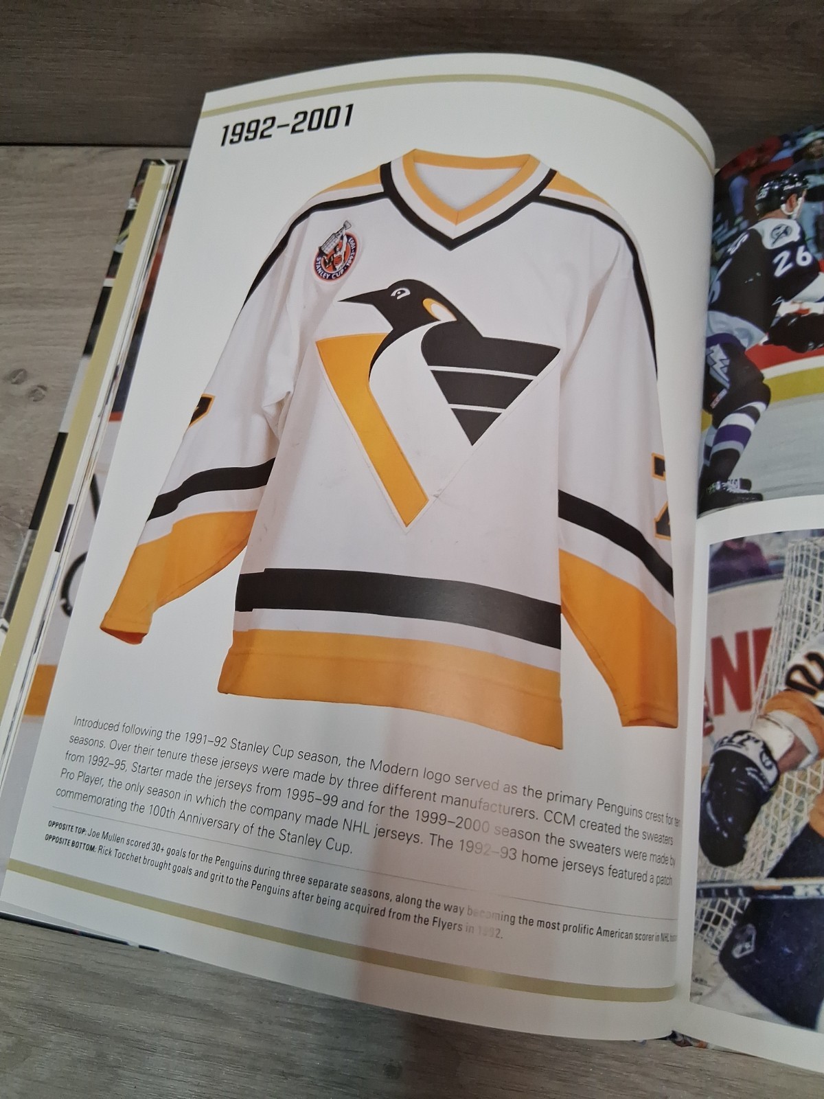 Skybox Press Pittsburgh Penguins Jerseys Then & Now Hardcover Book +letter