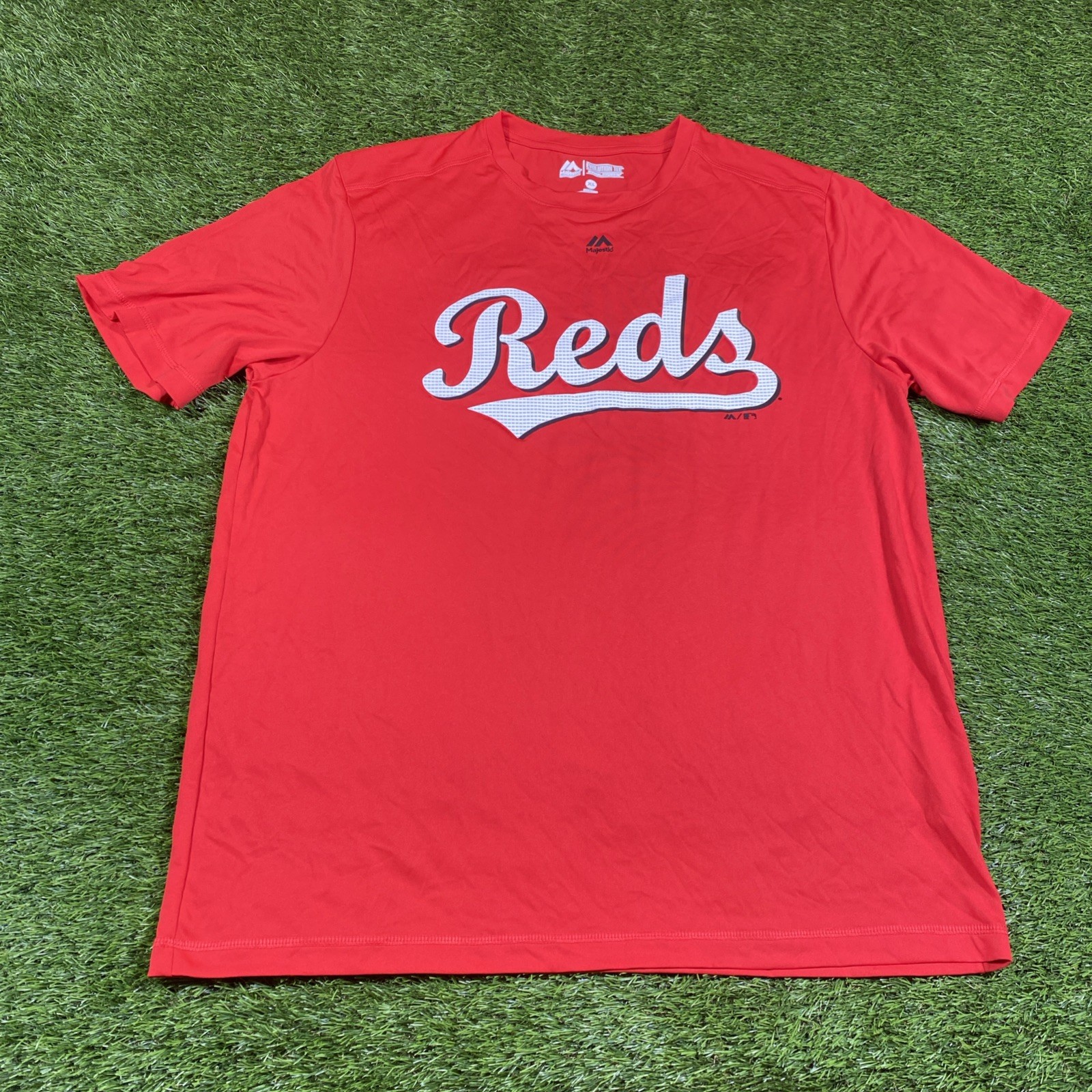 Cincinnati Reds Majestic Cool Base Shirt Mens XL Evolution Tee MLB NWOT