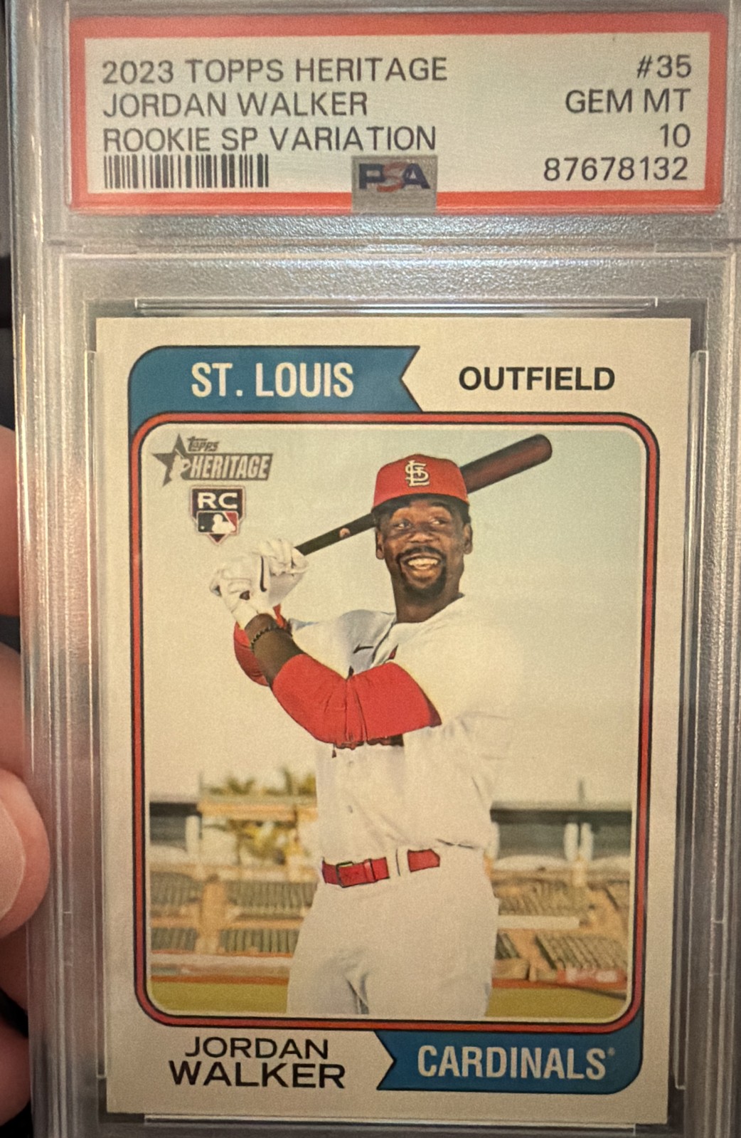 2023 Topps Heritage – Rookie Variation Jordan Walker #35 (RC)