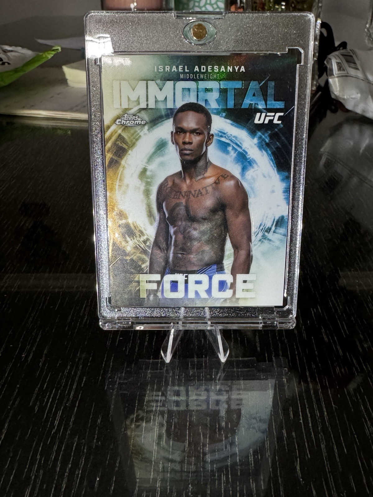2026 Topps Chrome UFC Israel Adesanya Immortal Force SSP Case Hit