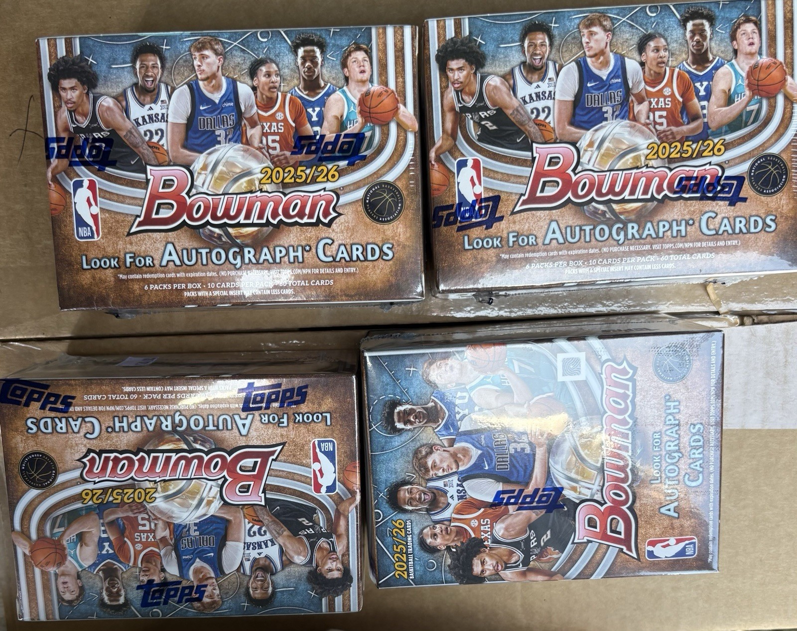 2025-26 Bowman Basketball Factory Sealed Blaster***READY TO SHIP*** Lot Of 4