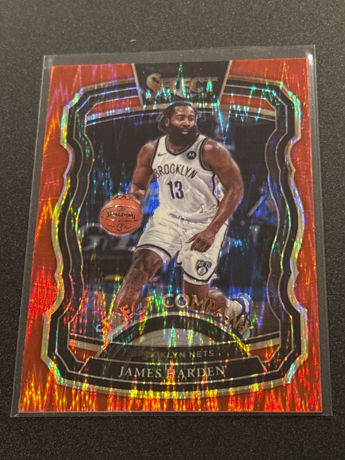 2020-21 Select James Harden Red Shock Parallel Select Company Insert NM