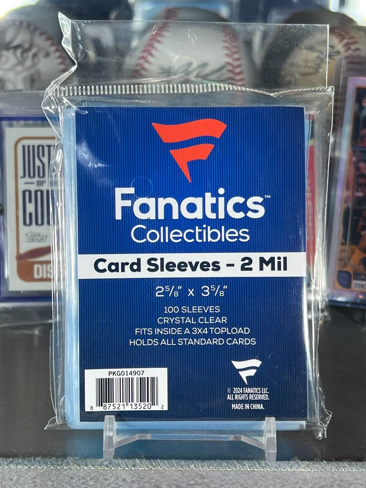 Fanactics Collectibles Standard Size Card Sleeves (Penny) 2 Mil Brand NEW 100ct.