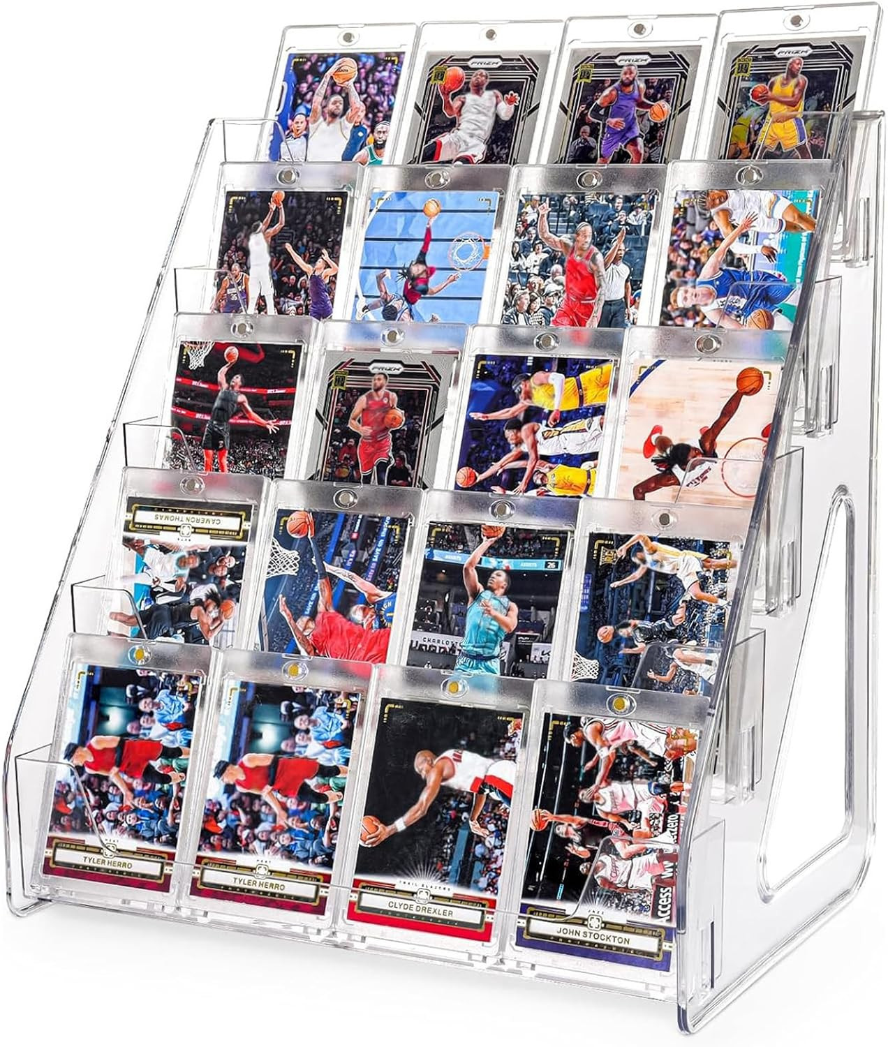 Trading Card Display Stand, Vertical Holder for Card Display Stand Tabletop f…