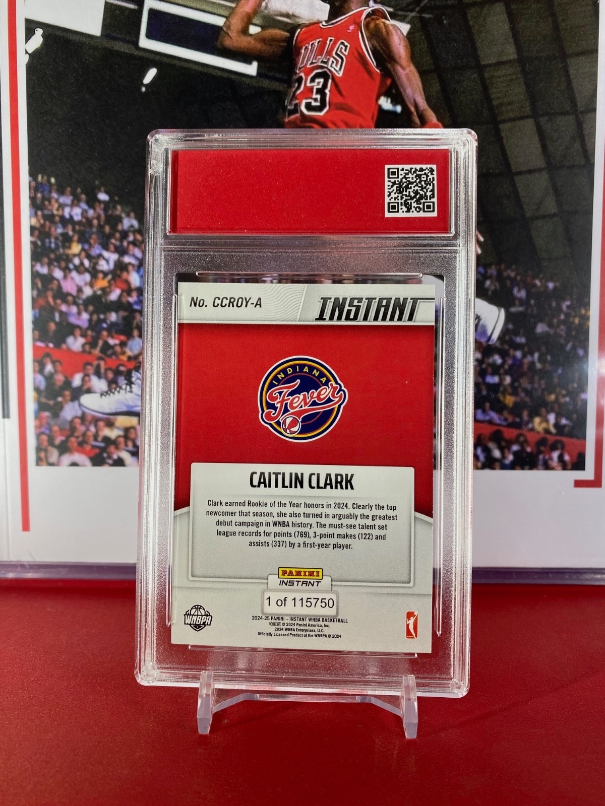 2024 Panini WNBA #CCROY-A ☄️Caitlin Clark Rookie Card T.C.T. Graded Gem Mint 10