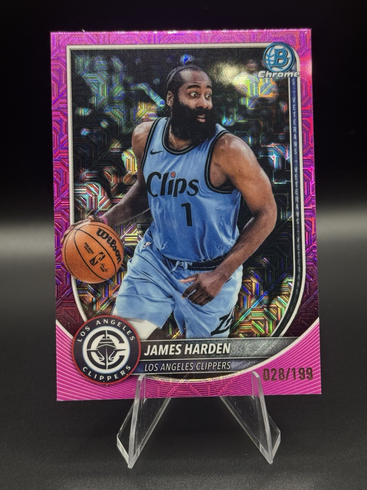 2025-26 Bowman Chrome NBA James Harden /199 Mojo Pink
