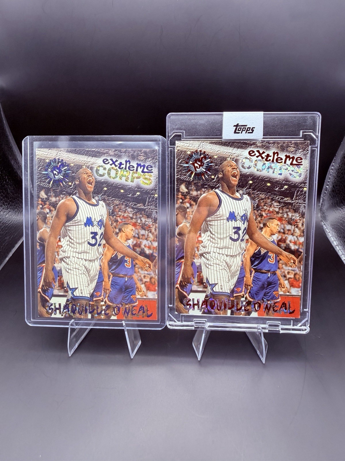 1995-96 Topps Stadium Club – Shaquille O’Neal #119 Rare Blue Foil & Red Foil