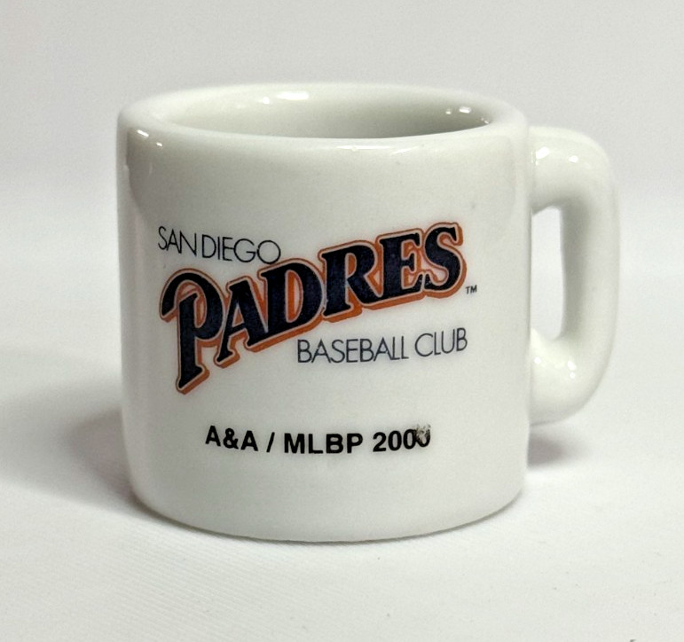 San Diego Padres MLB Mini 1 inch Mug 2000 MLBP Baseball USED