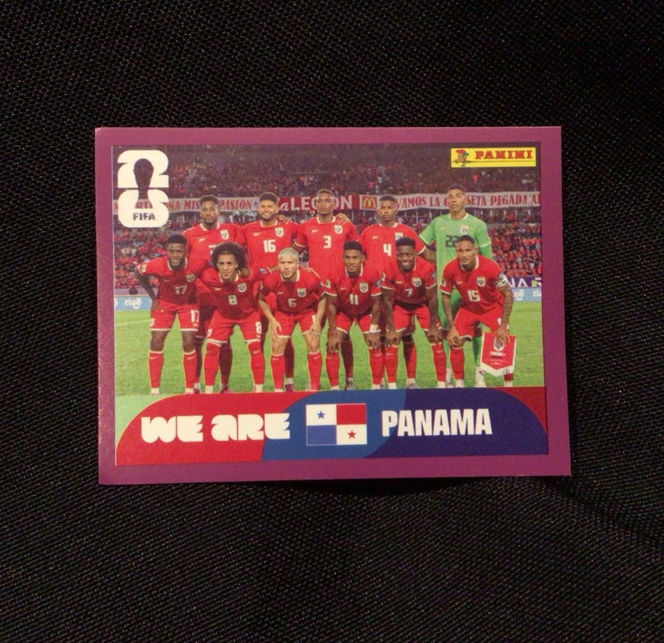 2026 Panini World Cup PANAMA TEAM Purple Border Parallel Sticker PAN13