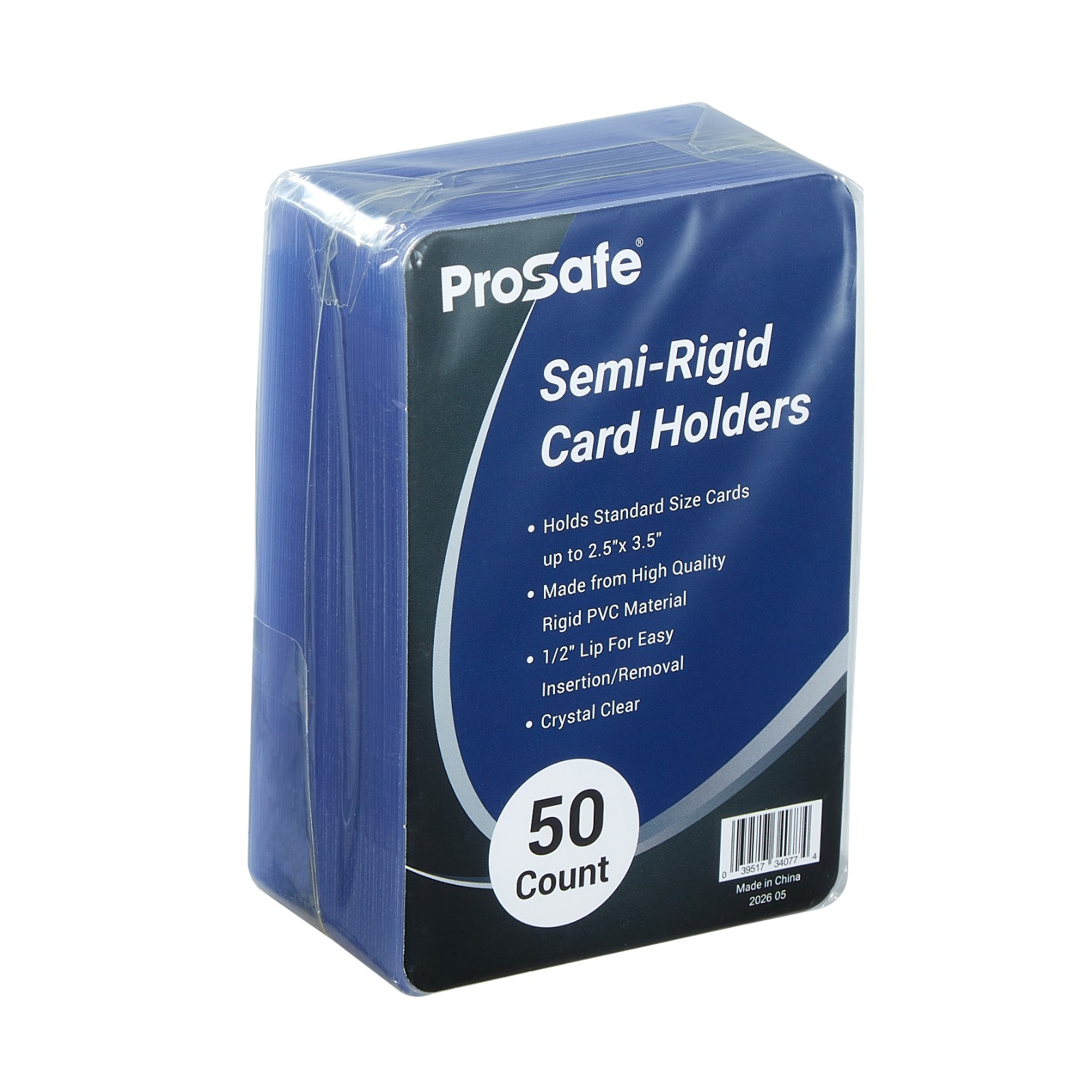 1000 PRO SAFE Regular Size Semi-rigid Card Holders – Wholesale – Free Shipping