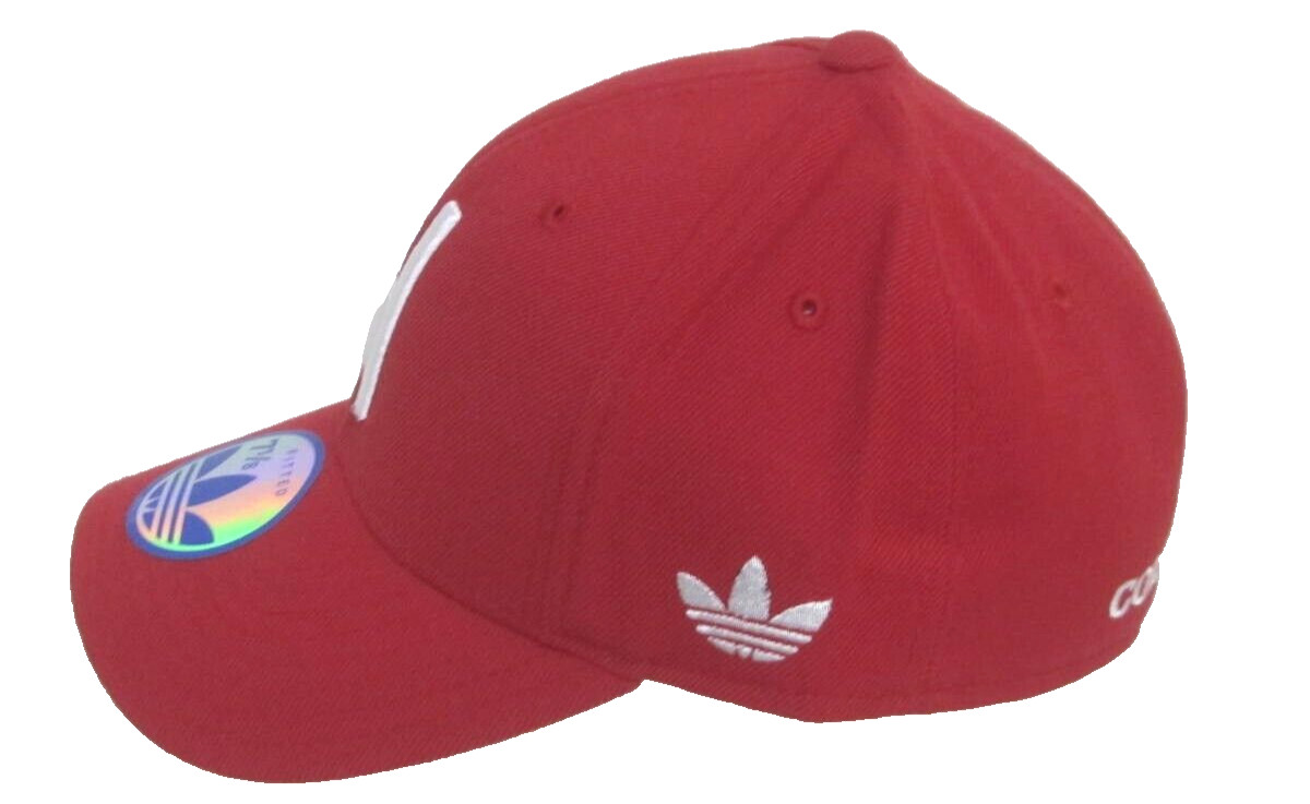 Nebraska Cornhuskers Red Structured Fitted Hat By adidas