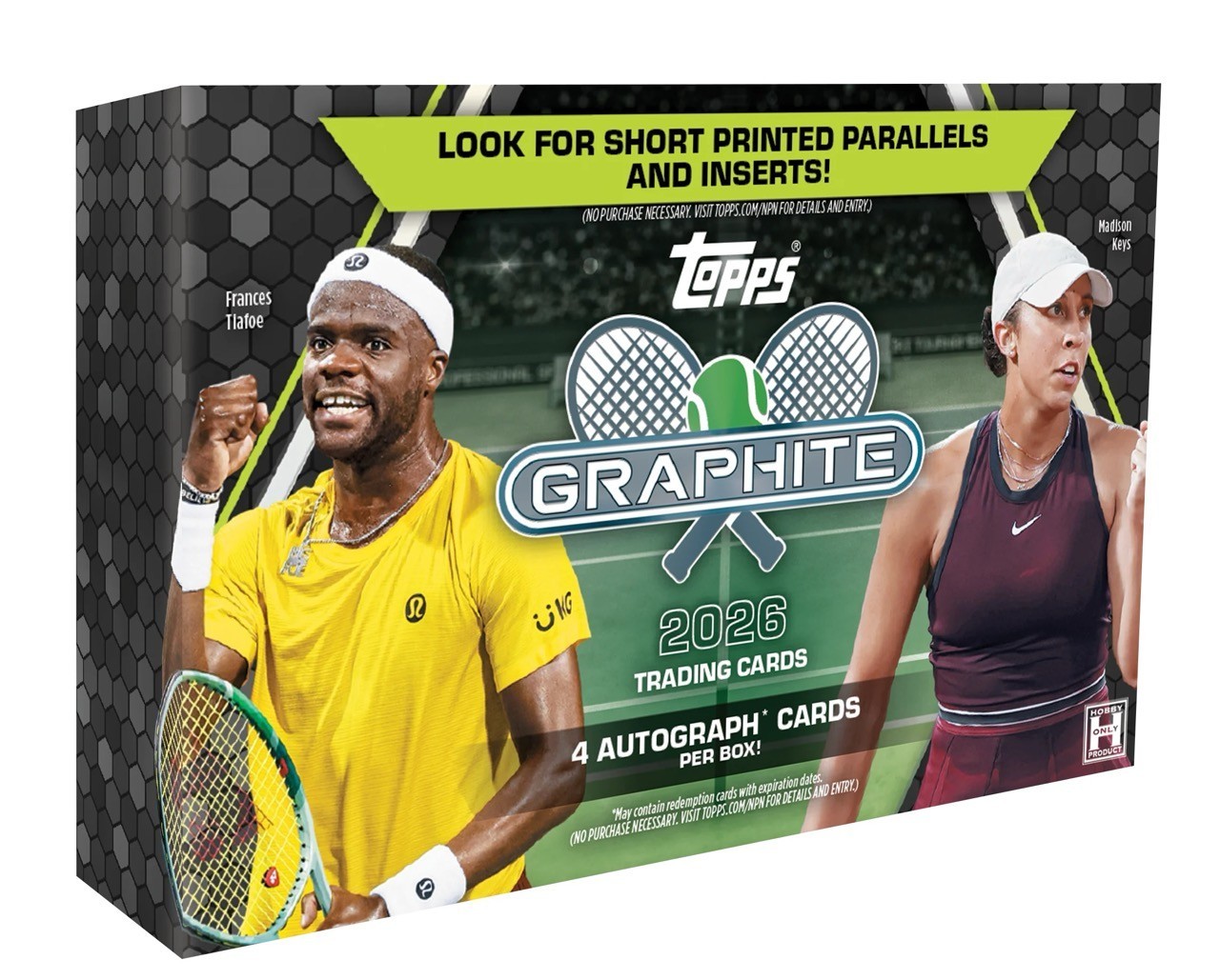 2026 Topps Graphite Tennis Hobby Box Factory Sealed 4 Auto Per Box