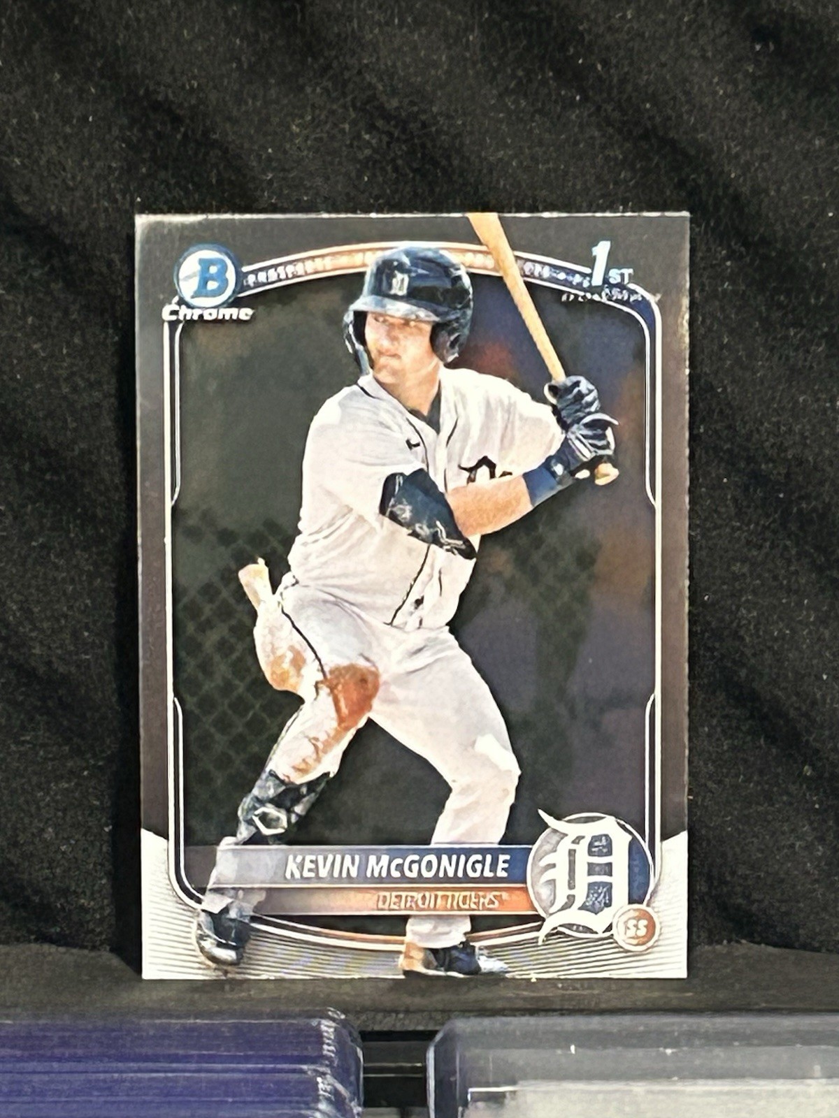 Kevin McGonigle 1st Rookie Card RC 2025 1st Bowman Chrome Detriot Tigers #BP-79