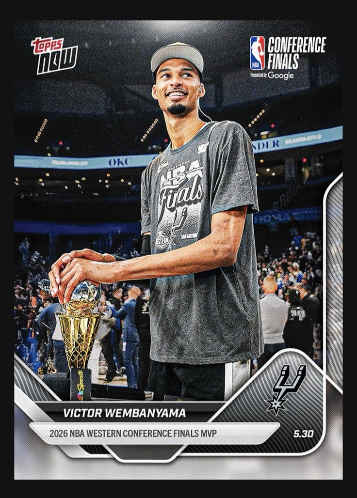Victor Wembanyama Western Conference MVP 2025-26 NBA Topps NOW Card #324 Presale