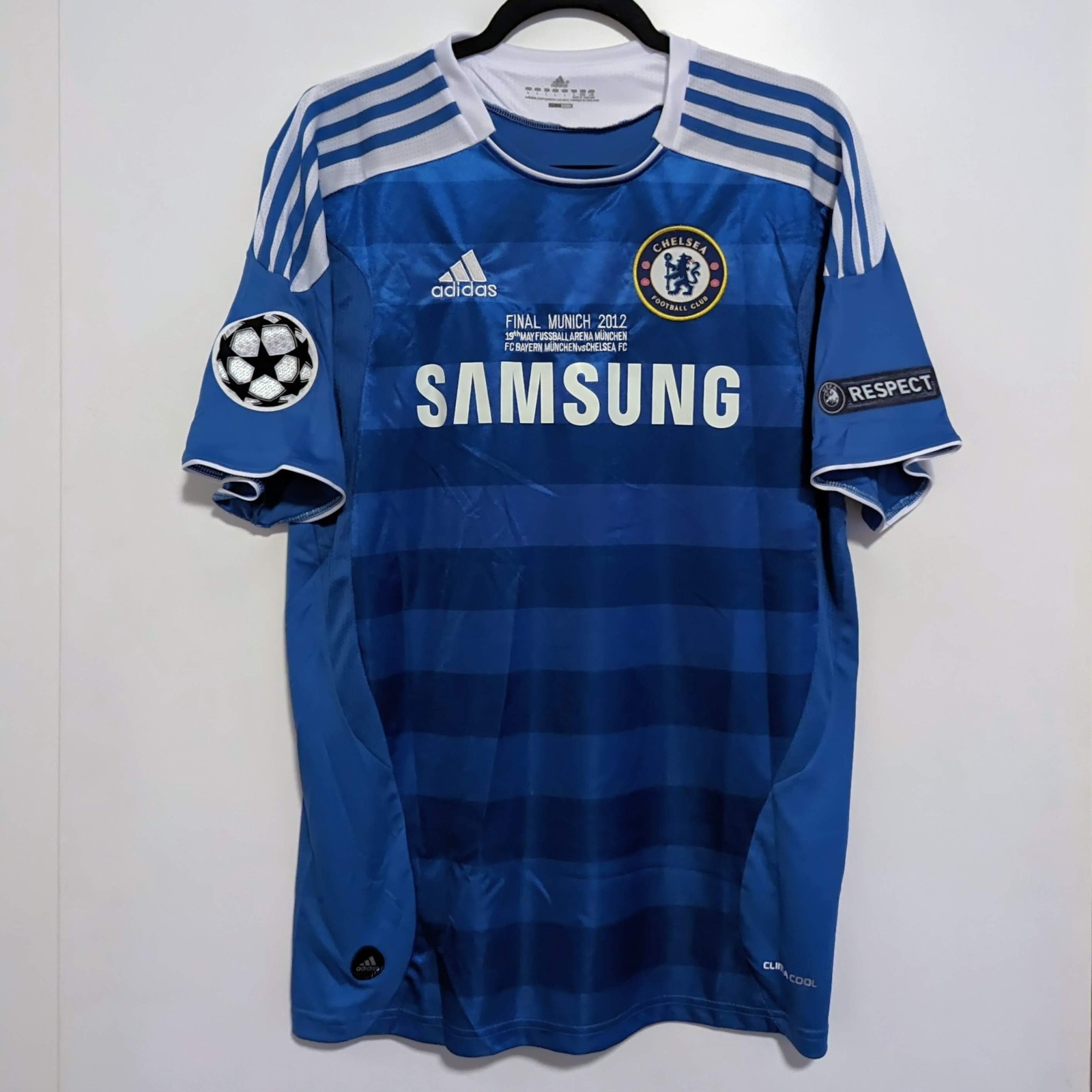 Chelsea FC Didier Drogba UCL Final 2012 Retro Jersey Men’s XL
