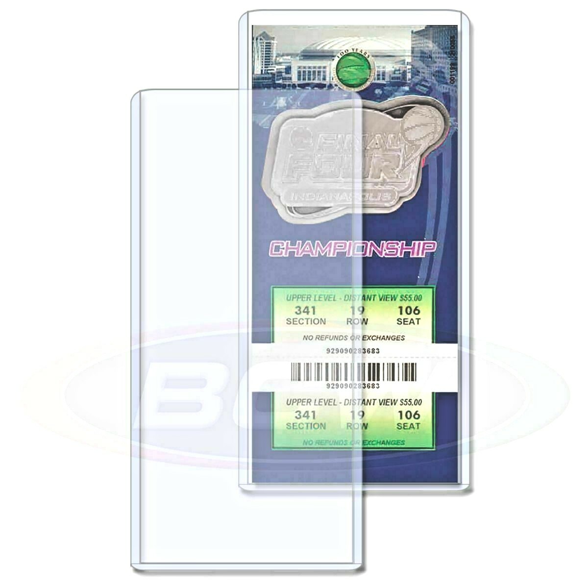 (5) BCW Guardhouse 3×7 Ticket Size Toploaders / Topload Stub Holders 3″x7″