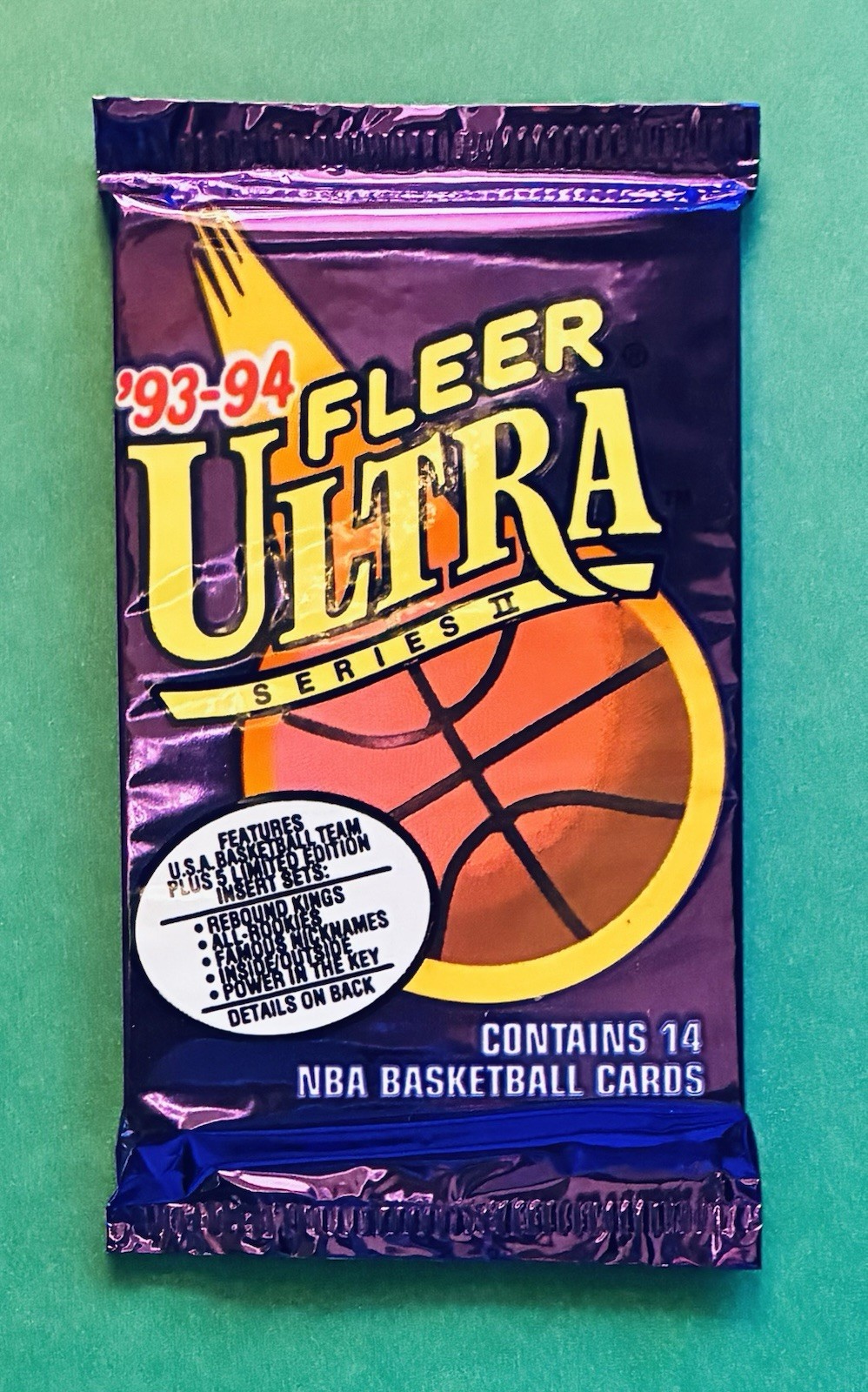 1993-94 Fleer Ultra Series 2 Basketball 1 Pack Sealed MJ Power In The Key Chase