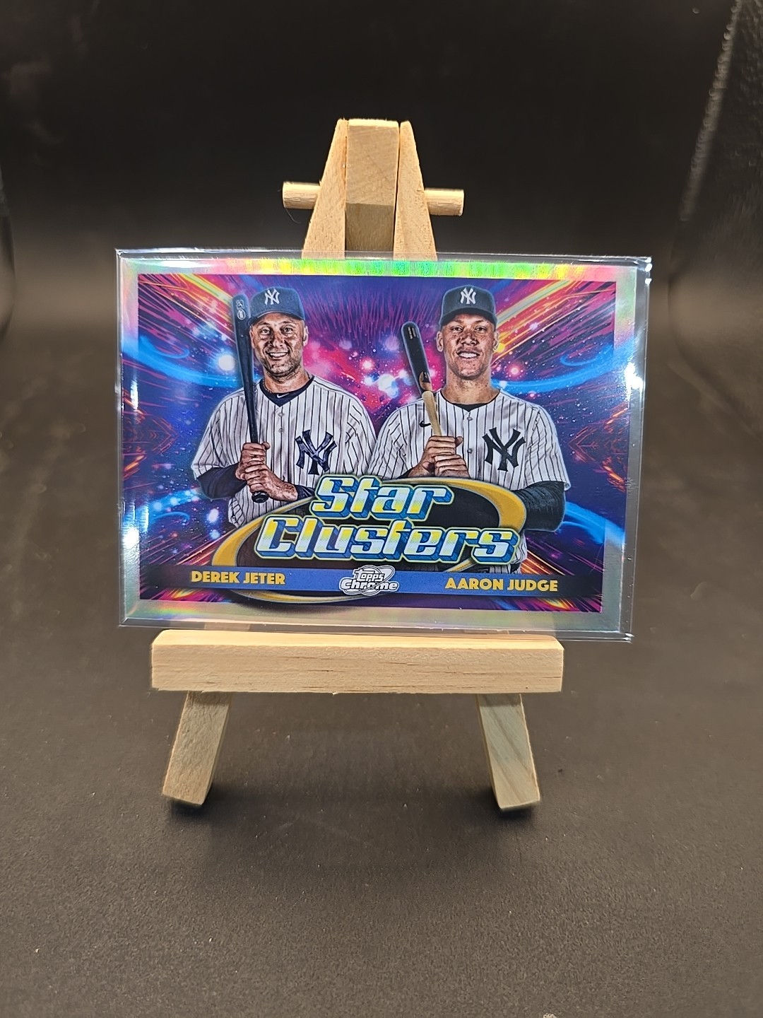 2025 Topps Chrome Cosmic #DSC-1 Derek Jeter/Aaron Judge Dual Star Clusters S