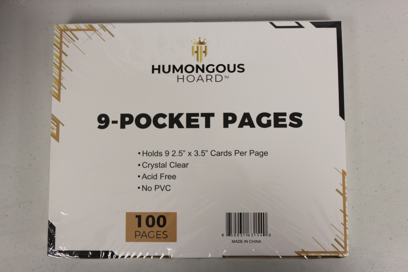 (1000) Humongous Hoard 9 Pocket Pages – Case (10 Boxes)