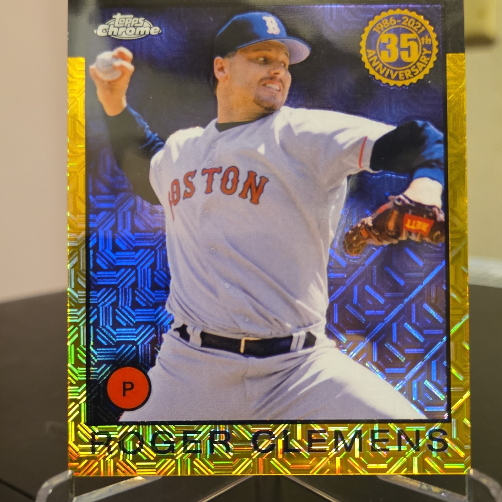Topps 2021 Silver Pack 1986 Chrome Roger Clemens Red Sox Gold /50 #86BC-40