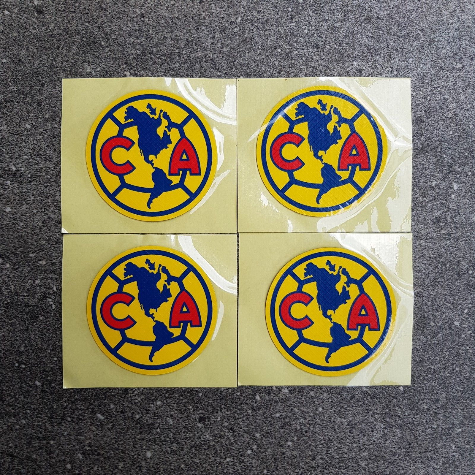 5pcs Club America Crest Badge Patch Iron on Logo For Jersey Pants Jacket Yellow