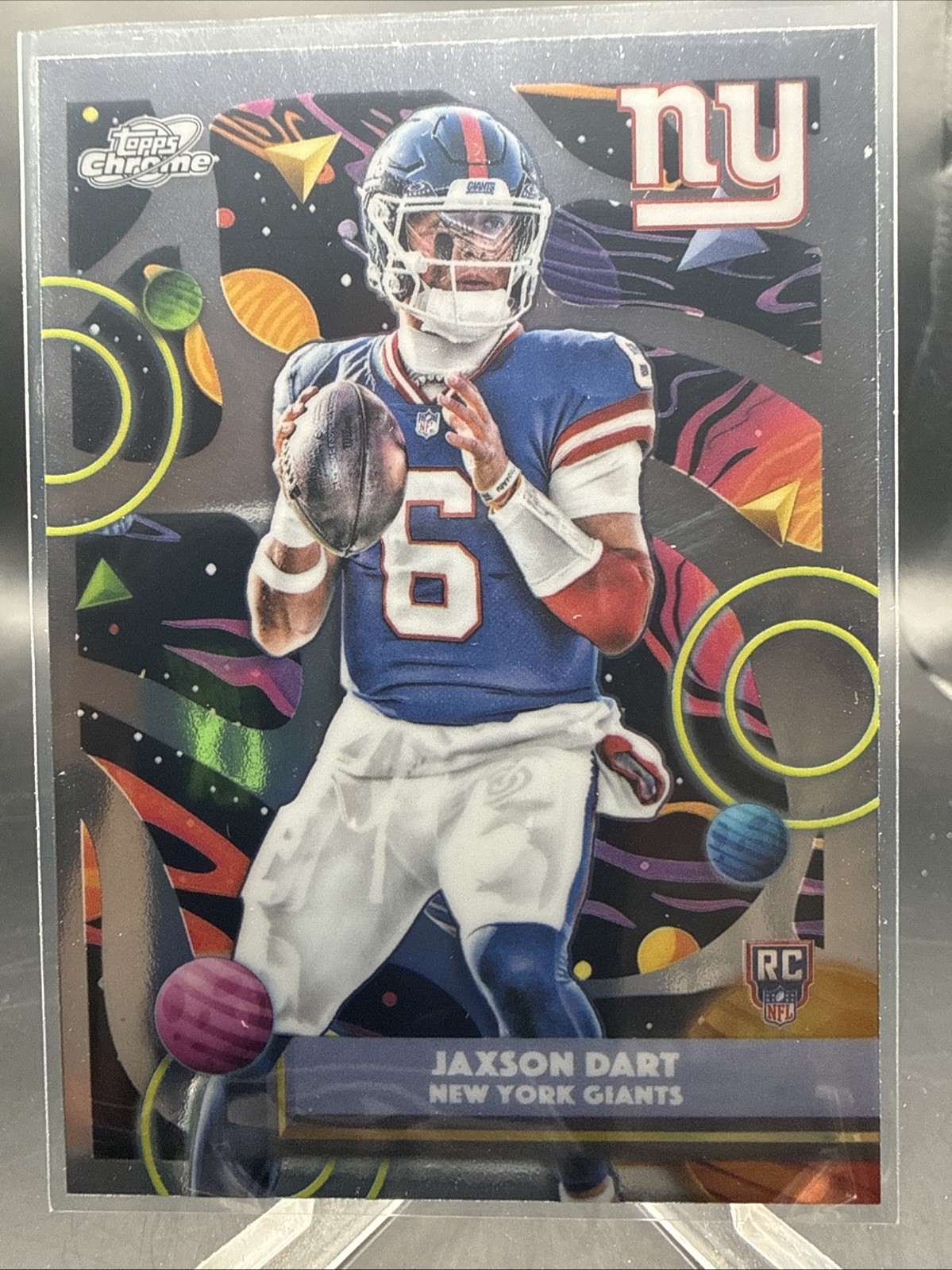2025 Topps Chrome Cosmic Jaxson Dart Rookie RC Base 174 New York Giants