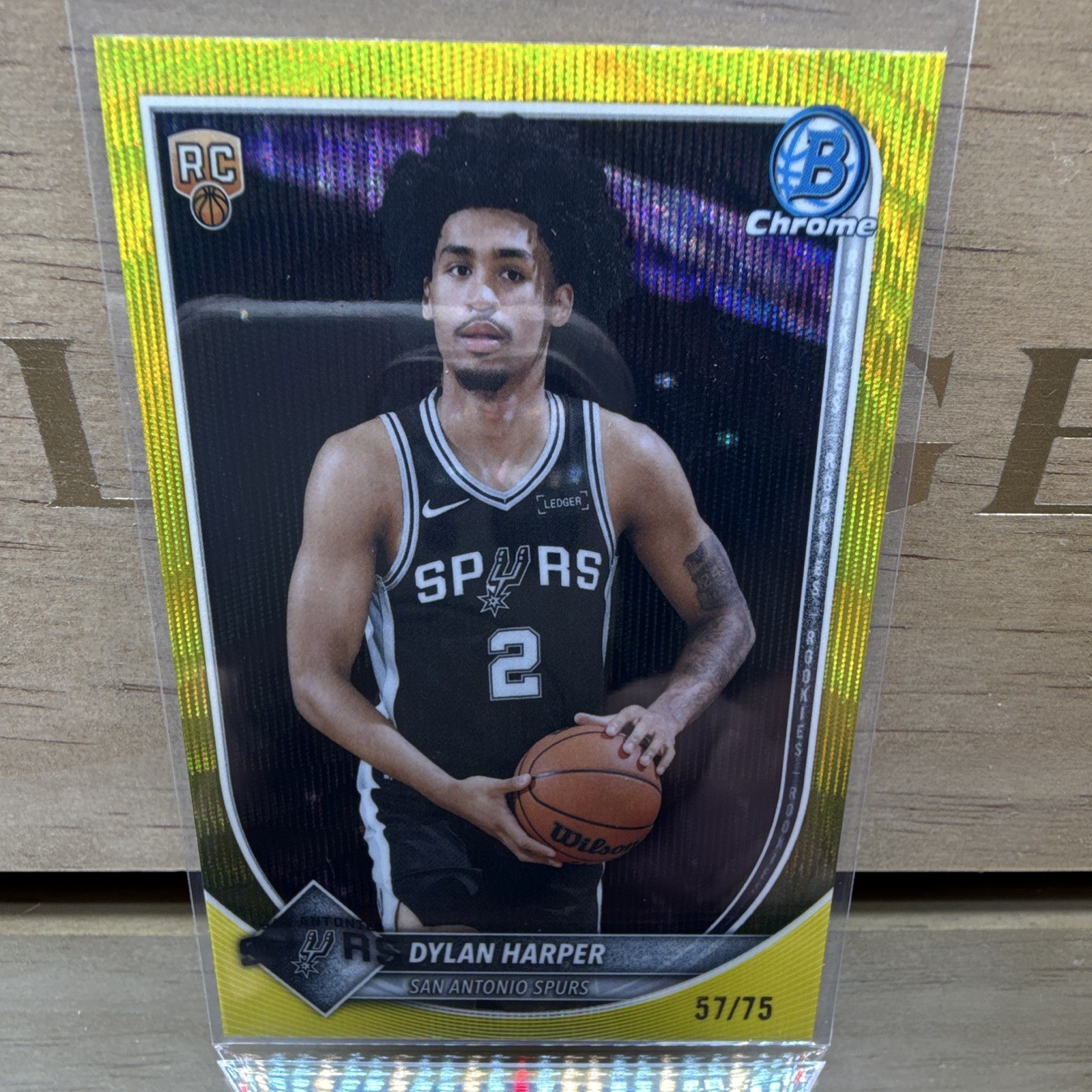 Topps 2025-26 Bowman Chrome Dylan Harper Rookie #BCV-2 Spurs 57/75