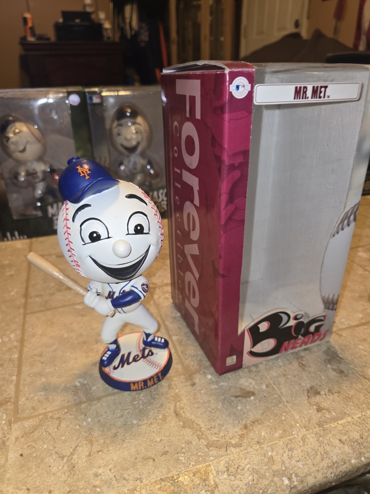 MR MET New York Mets Mascot BIG head Bobble Head 2007 Foco Forever Collectibles
