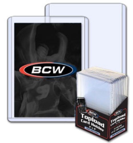 20 BCW 3.5mm Thick Baseball Trading Card Hard Plastic Topload Holders 138 Pt