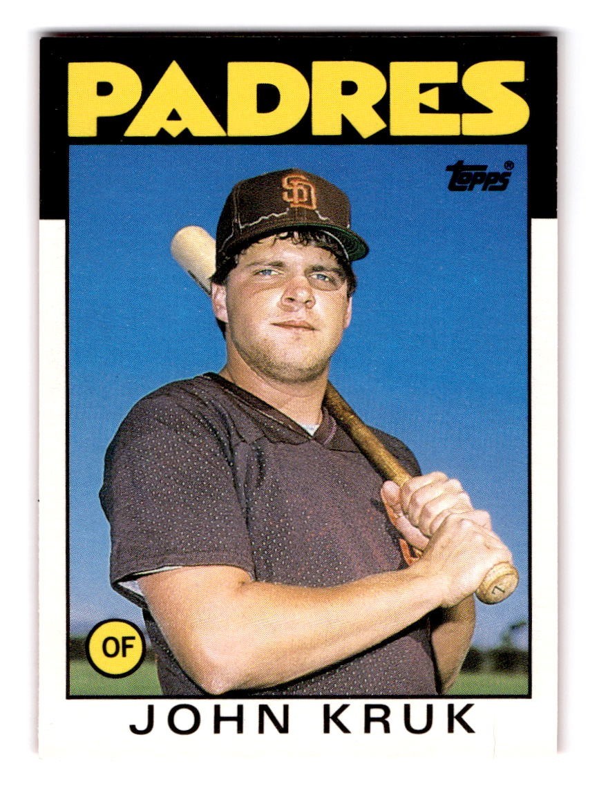 1986 Topps Traded John Kruk #56T San Diego Padres (RC)