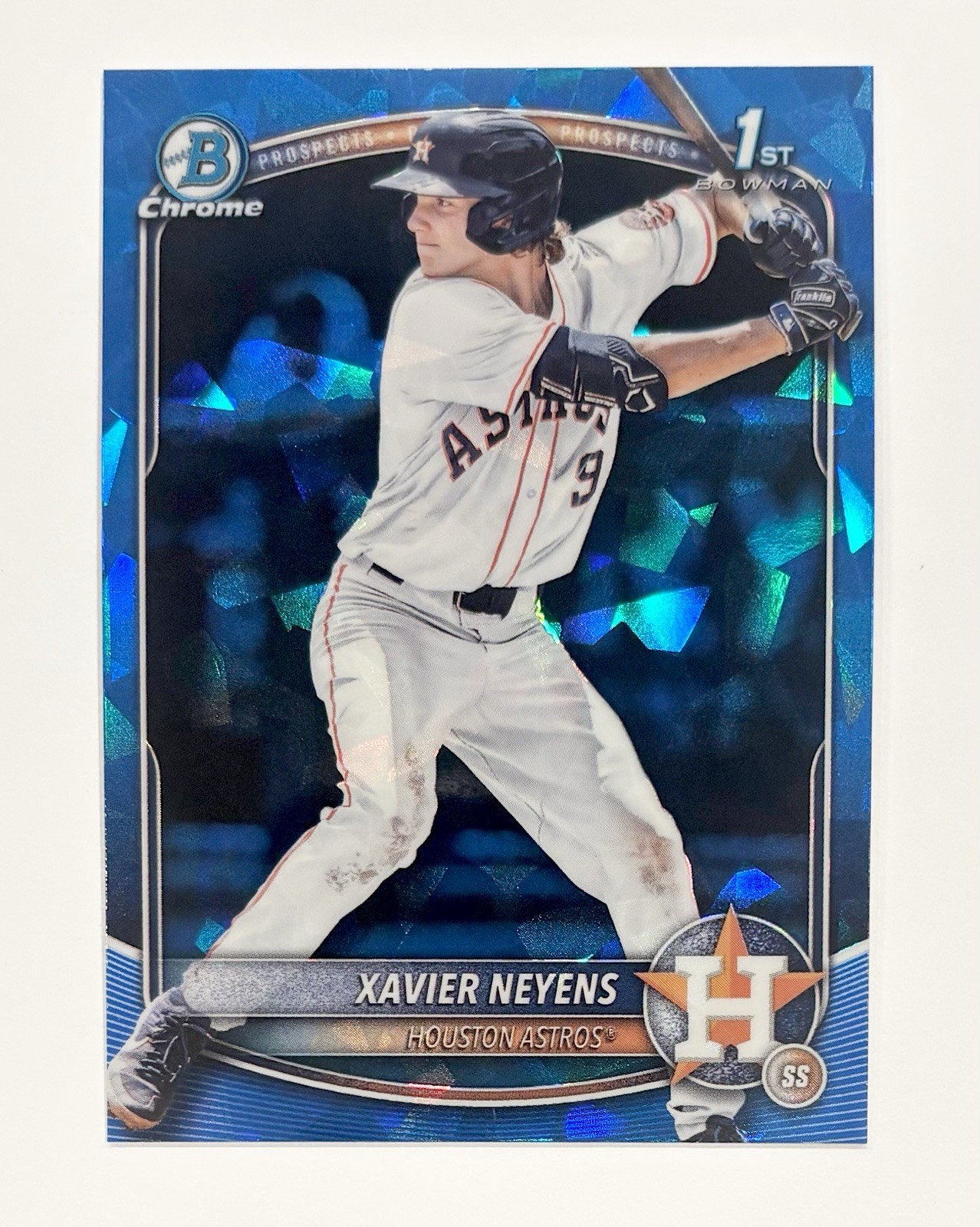 2025 Bowman Chrome Draft 1st Sapphire Xavier Neyens #BDC-2 Houston Astros