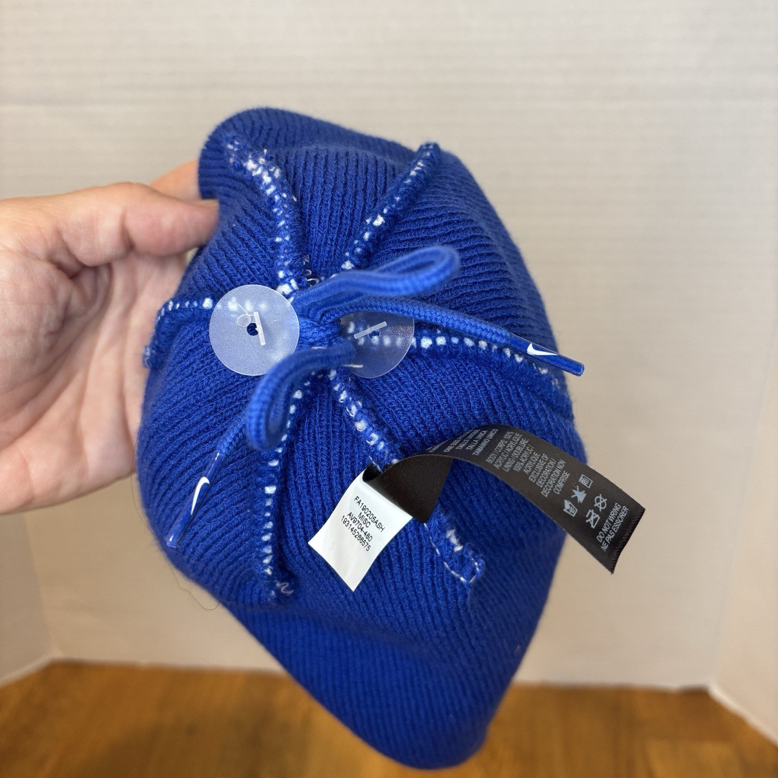 Florida Gators Team Issued Beanie Hat Winter Knit Cap Blue Jordan Football NEW