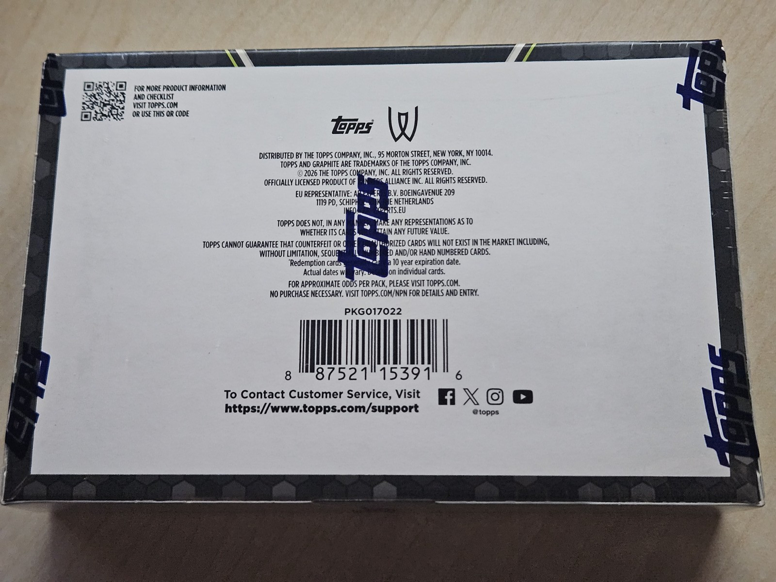 2026 TOPPS GRAPHITE TENNIS HOBBY BOX (4 AUTOs/18 Cards) Brand New Sealed RC 🎾🎾