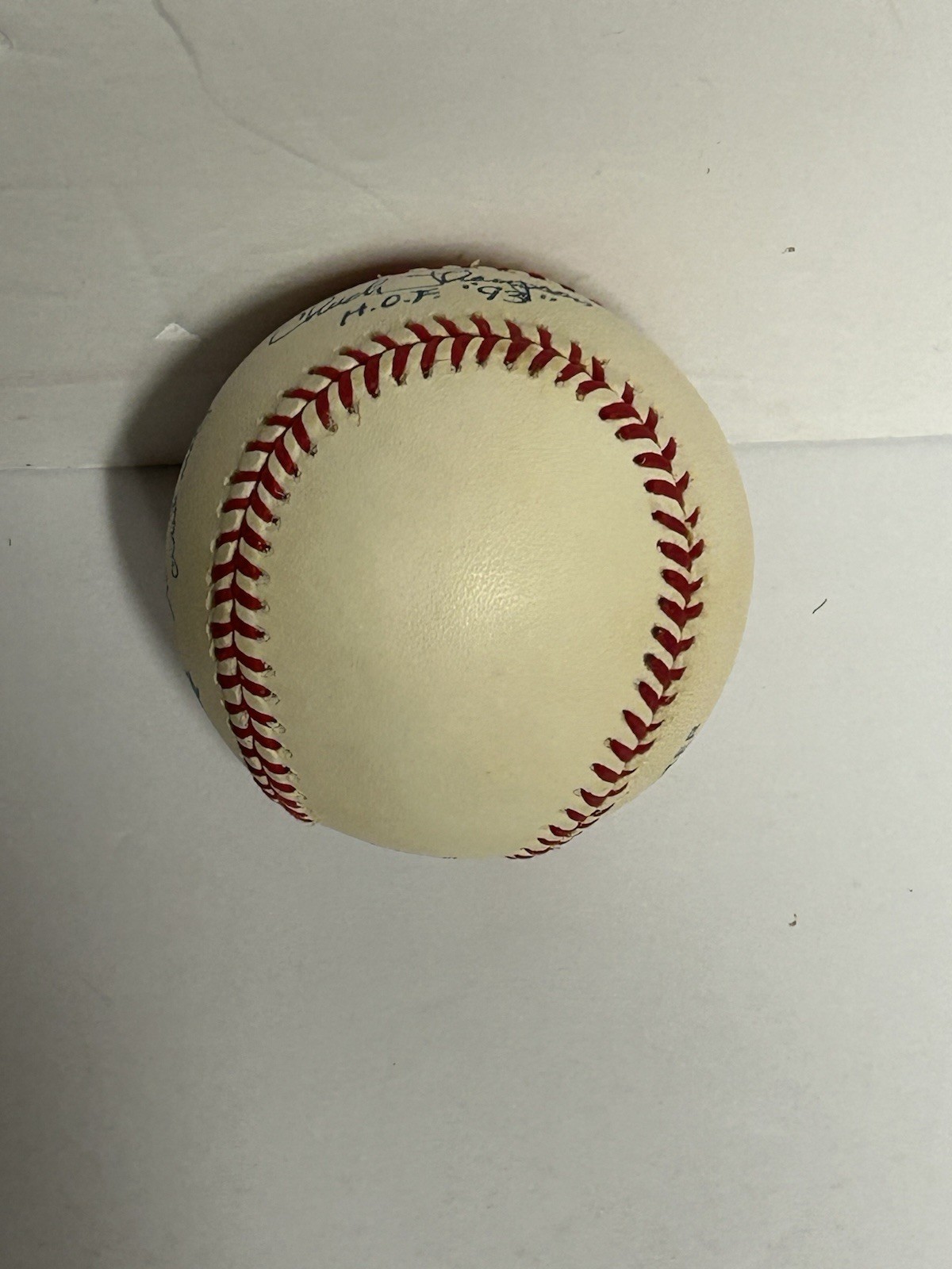 Chuck Thompson Signed Baseball Baltimore Orioles HOF Broadcaster MLB OAL HOF ‘93