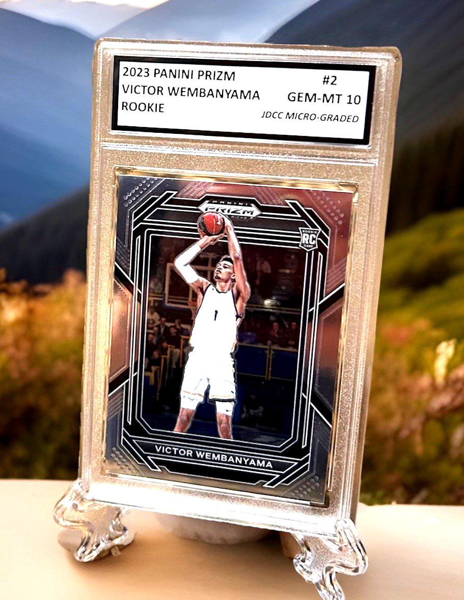 3” VICTOR WEMBANYAMA/Dylan Harper Panini/Topps/Prizm Graded Gem-Mt 10 ROOKIE Lot