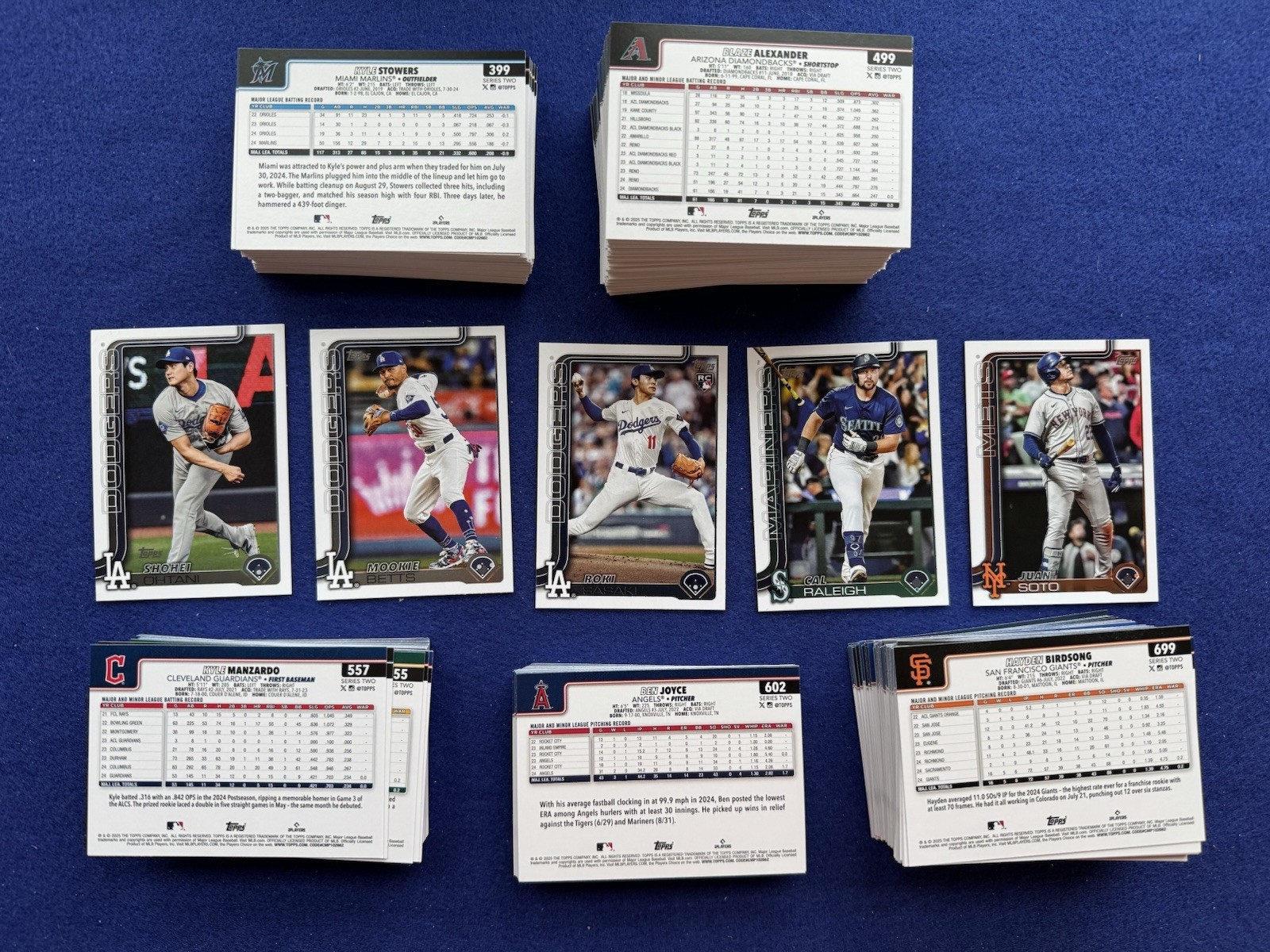 2025 Topps Series 2 Complete Set #351-700 – Sasaki Ohtani Raleigh