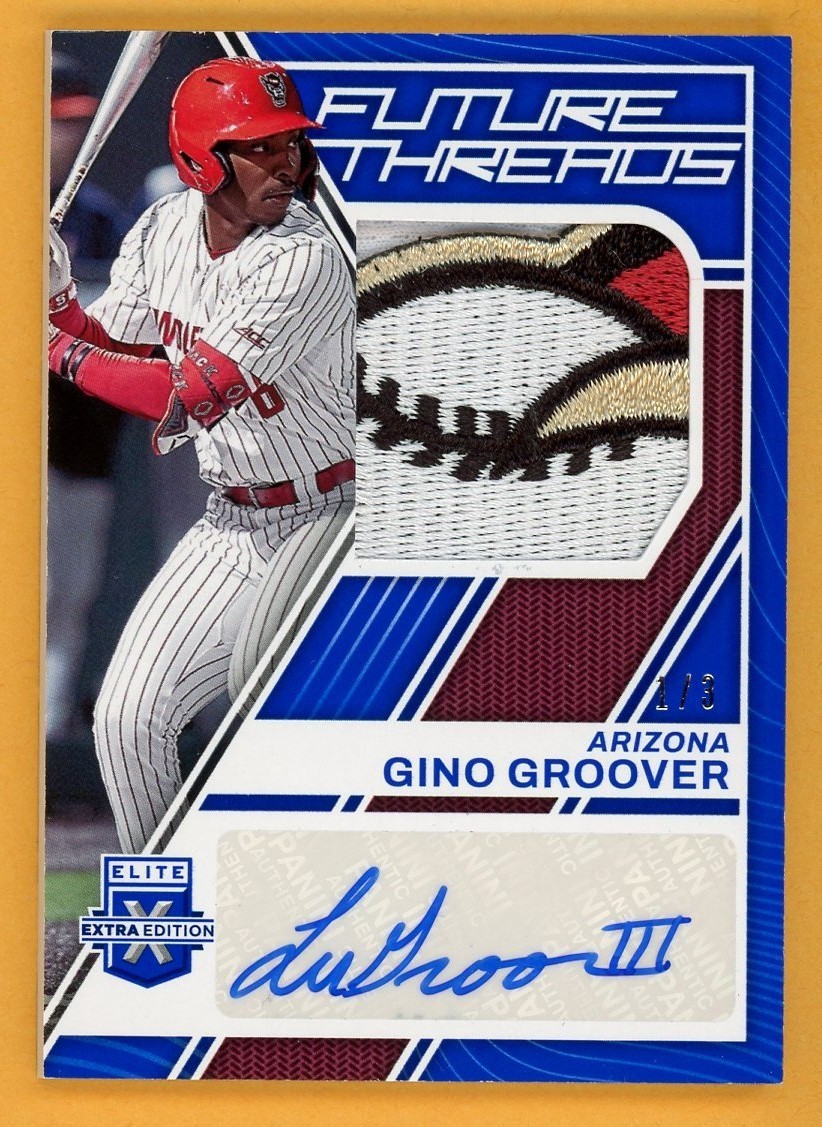 LUJAMES GINO GROOVER 2023 Elite Extra PATCH Autograph Rookie AUTO MEM SER # 1/3