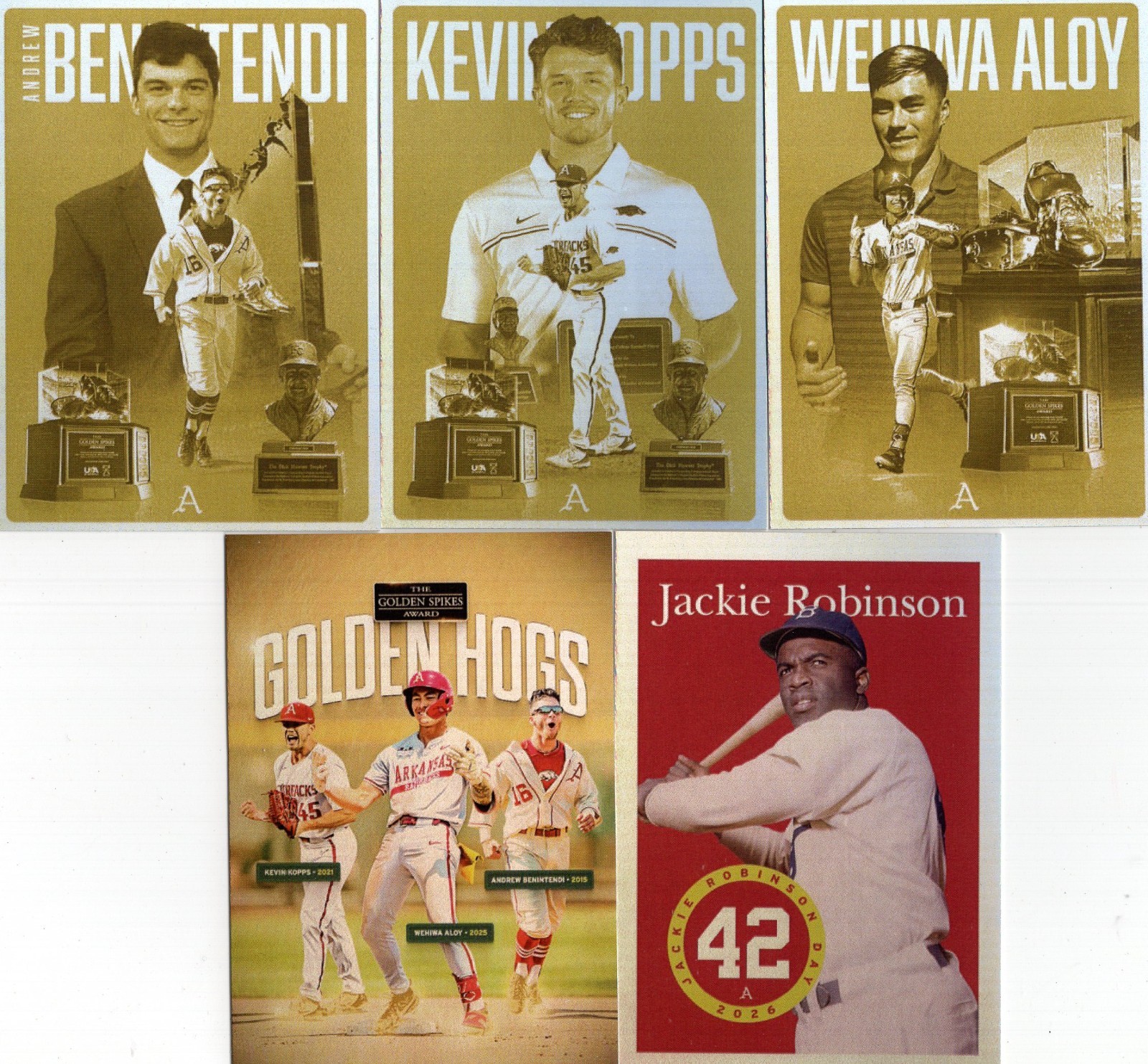 Arkansas Razorbacks Promo Holo Foil Baseball Card Pack #3 Baum Stadium SGA 2026