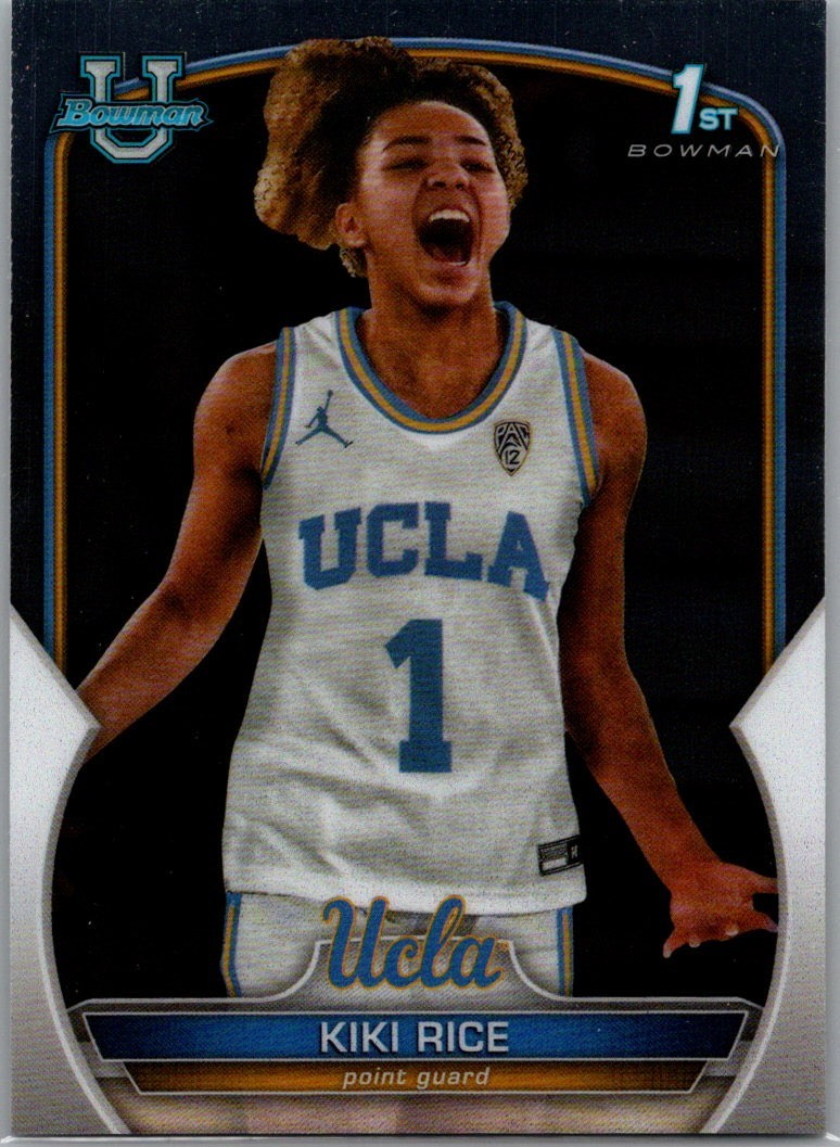 2023 Bowman U Chrome 1st Kiki Rice UCLA PG Base Rookie RC