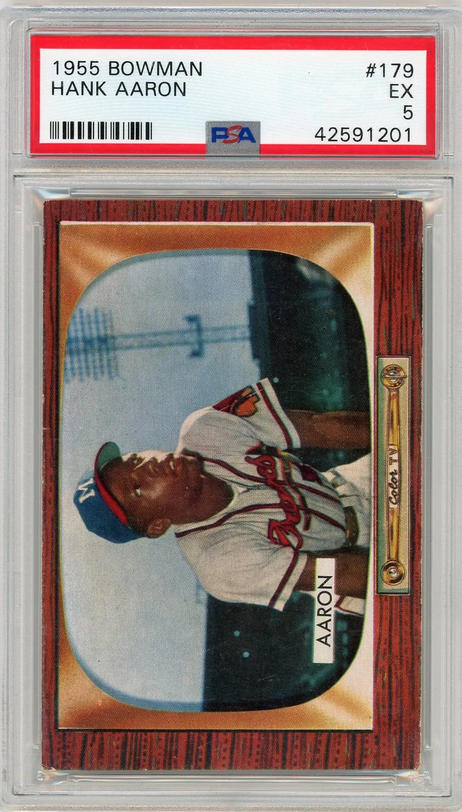 1955 Bowman Hank Aaron #179 PSA 5