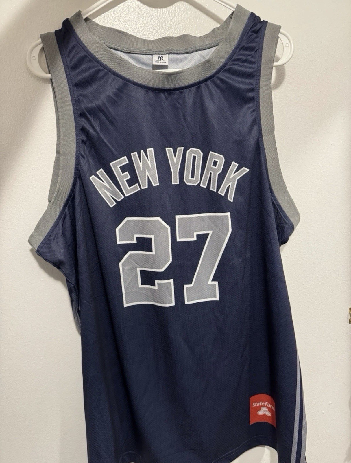 New York Yankees Giancarlo Stanton Basketball Jersey SGA XL #27 5/22
