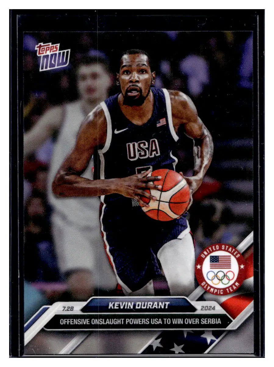 2024 Topps Now Olympics #2 Kevin Durant Base Card (Qty)