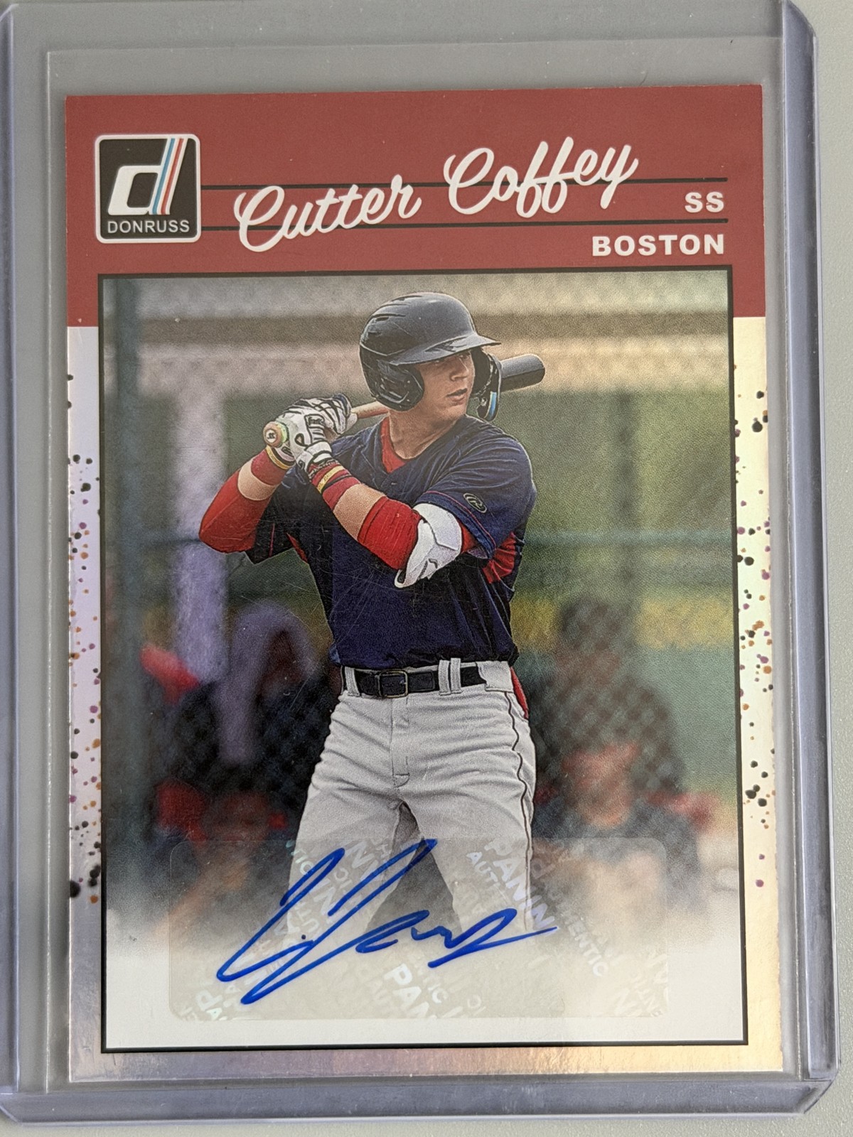 2023 Panini Donruss – Retro 1990 Signatures Cutter Coffey #90S-CF Holo (AU, RC)