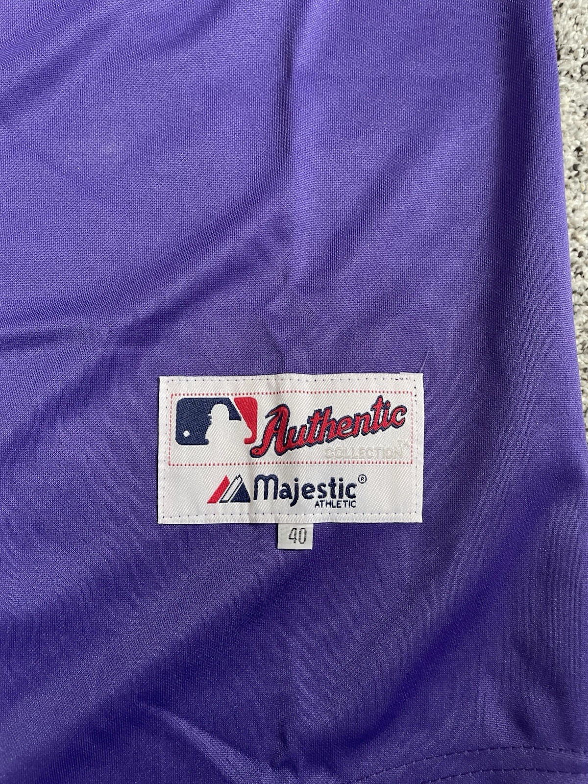 Randy Johnson Arizona Diamondbacks 2001 World Series Alt Purple Men’s Jersey M