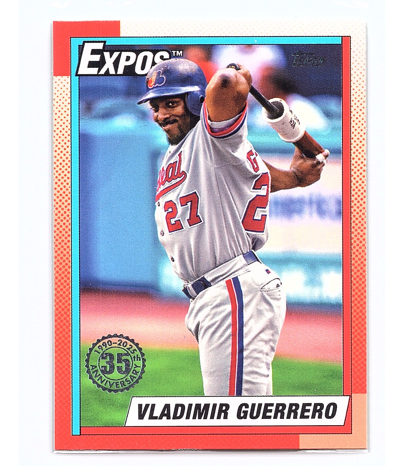 2025 Topps Series 1 1990 Topps Baseball Vladimir Guerrero #T90-48