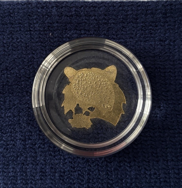 LSU TIGERS GLASS PAPERWEIGHT